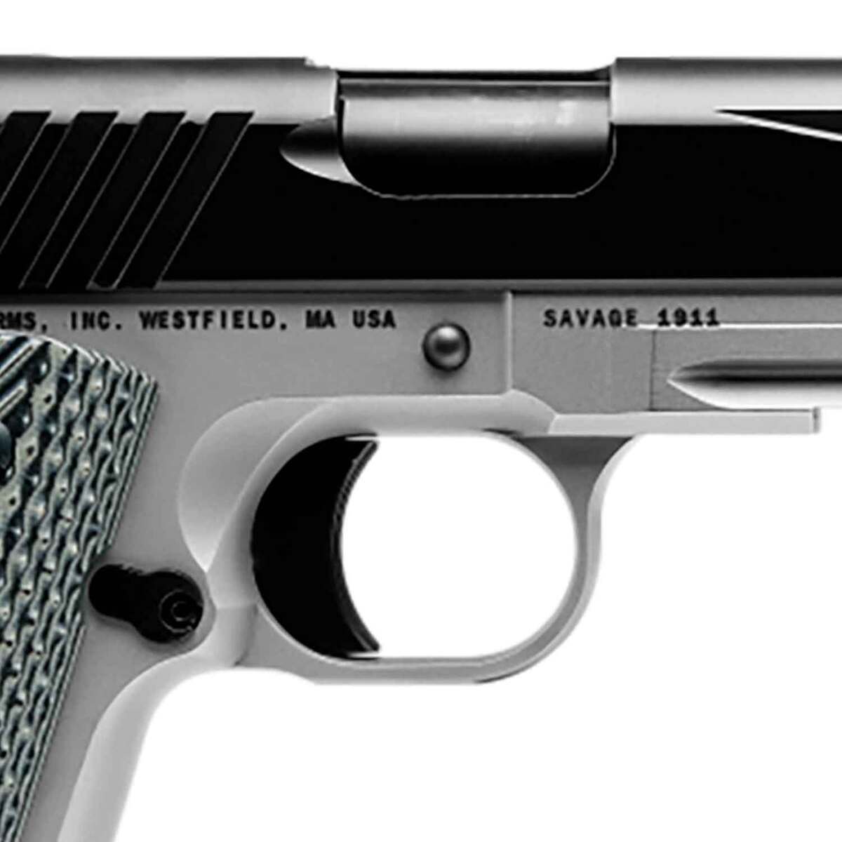 Savage Arms 1911 Government Two Tone 9mm Luger 5in Black Nitride Pistol - 10+1 Rounds - Gray Savage Arms 1911 Government Two Tone 9mm Luger 5in Black Nitride Pistol - 10+1 Rounds - Gray
