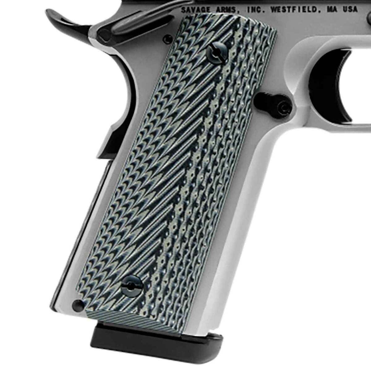 Savage Arms 1911 Government Two Tone 9mm Luger 5in Black Nitride Pistol - 10+1 Rounds - Gray Savage Arms 1911 Government Two Tone 9mm Luger 5in Black Nitride Pistol - 10+1 Rounds - Gray
