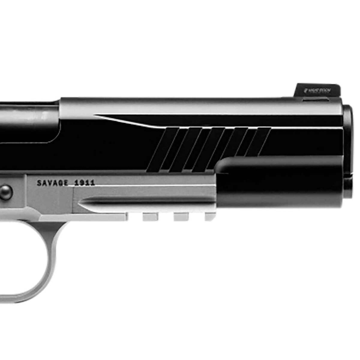Savage Arms 1911 Government Two Tone 9mm Luger 5in Black Nitride Pistol - 10+1 Rounds - Gray Savage Arms 1911 Government Two Tone 9mm Luger 5in Black Nitride Pistol - 10+1 Rounds - Gray