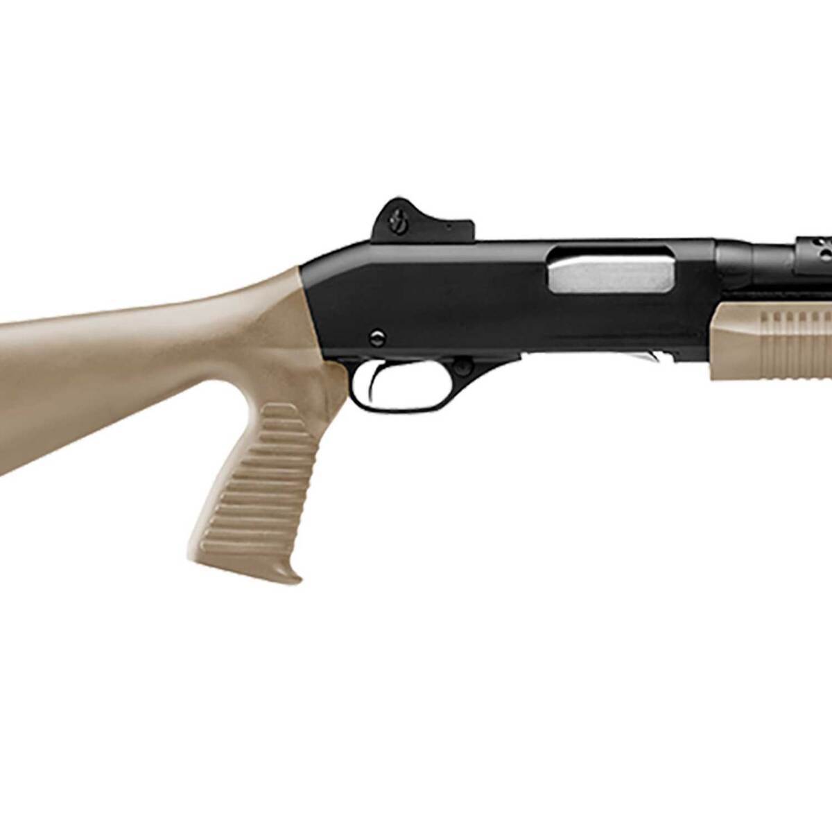 Savage Arms 320 Security Pistol Grip 12 Gauge 3in Matte Black/FDE Pump Shotgun - 18.5in - Matte Black/FDE Savage Arms 320 Security Pistol Grip 12 Gauge 3in Matte Black/FDE Pump Shotgun - 18.5in - Matte Black/FDE