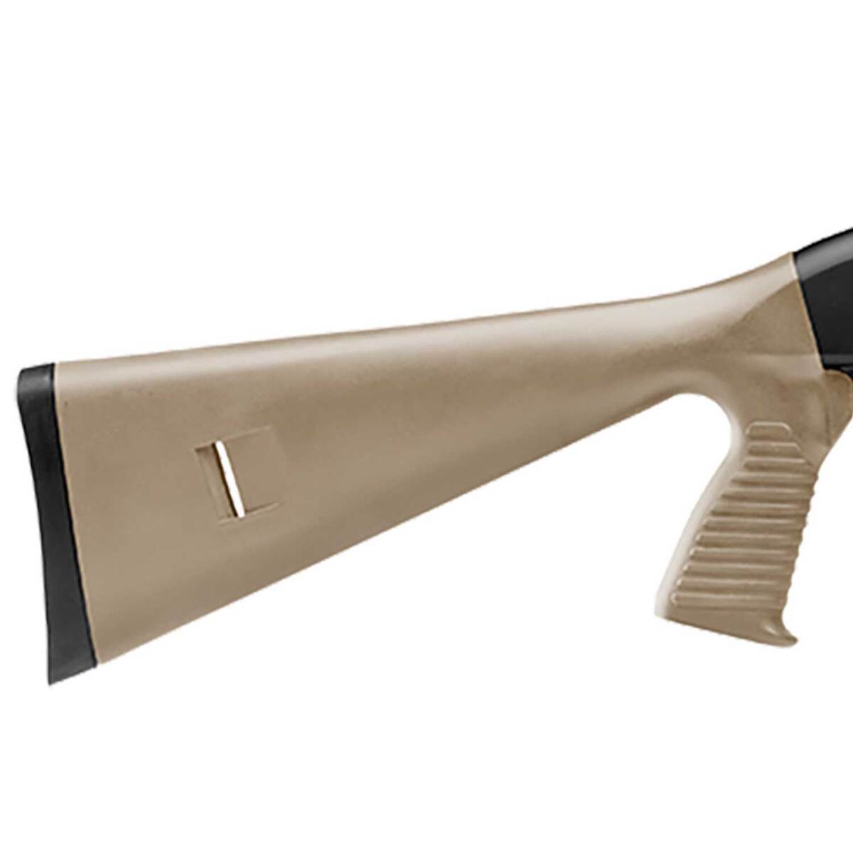 Savage Arms 320 Security Pistol Grip 12 Gauge 3in Matte Black/FDE Pump Shotgun - 18.5in - Matte Black/FDE Savage Arms 320 Security Pistol Grip 12 Gauge 3in Matte Black/FDE Pump Shotgun - 18.5in - Matte Black/FDE