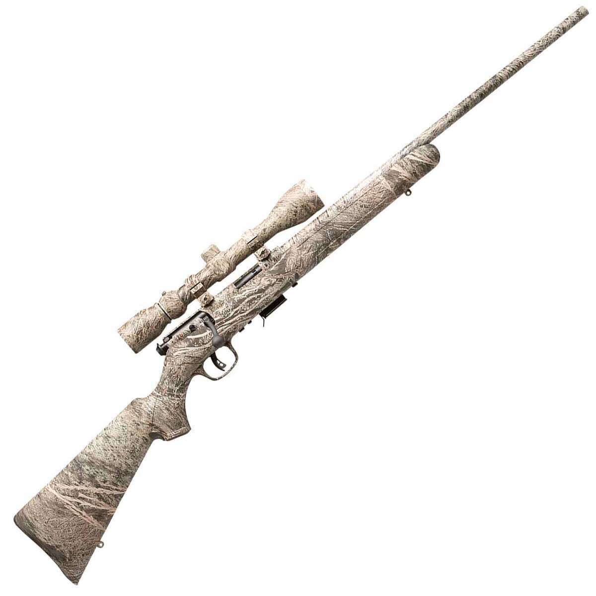 Savage Arms 93R17 XP Mossy Oak Brush Bolt Action Rifle - 17 HMR