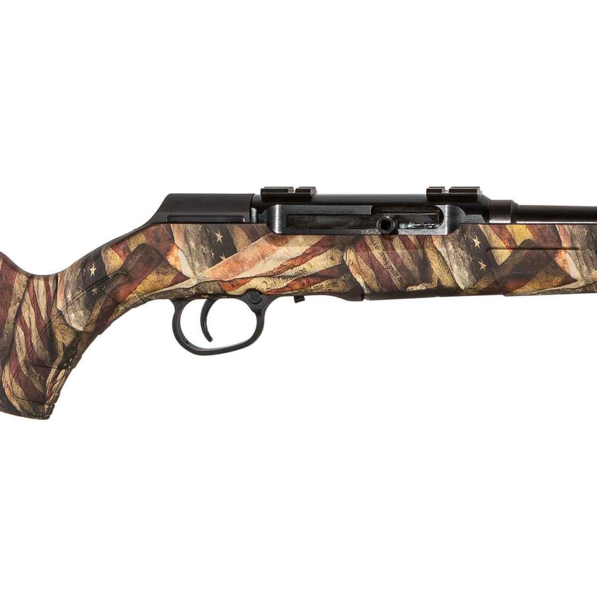 Savage Arms A22 Flag/Black Semi Automatic Rifle - 22 Long Rifle - American Flag/Black Savage Arms A22 Flag/Black Semi Automatic Rifle - 22 Long Rifle - American Flag/Black
