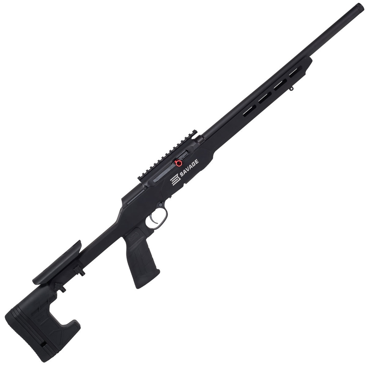 Savage A22 Precision Matte Black Semi Automatic Rifle - 22 Long Rifle - 18in - Black Savage A22 Precision Matte Black Semi Automatic Rifle - 22 Long Rifle - 18in - Black