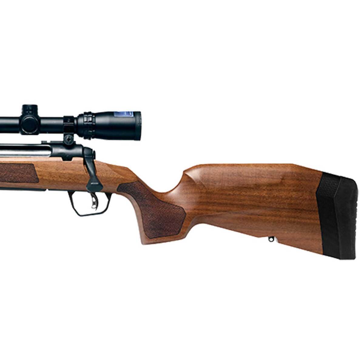 Savage Arms Axis 2 XP Hardwood 350 Legend Matte Black/Hardwood Left Hand Bolt Action Rifle - 18in - Brown Savage Arms Axis 2 XP Hardwood 350 Legend Matte Black/Hardwood Left Hand Bolt Action Rifle - 18in - Brown