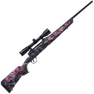 Savage Arms Axis II XP Camo Compact Scoped Muddy Girl Bolt Action Rifle - 243 Winchester