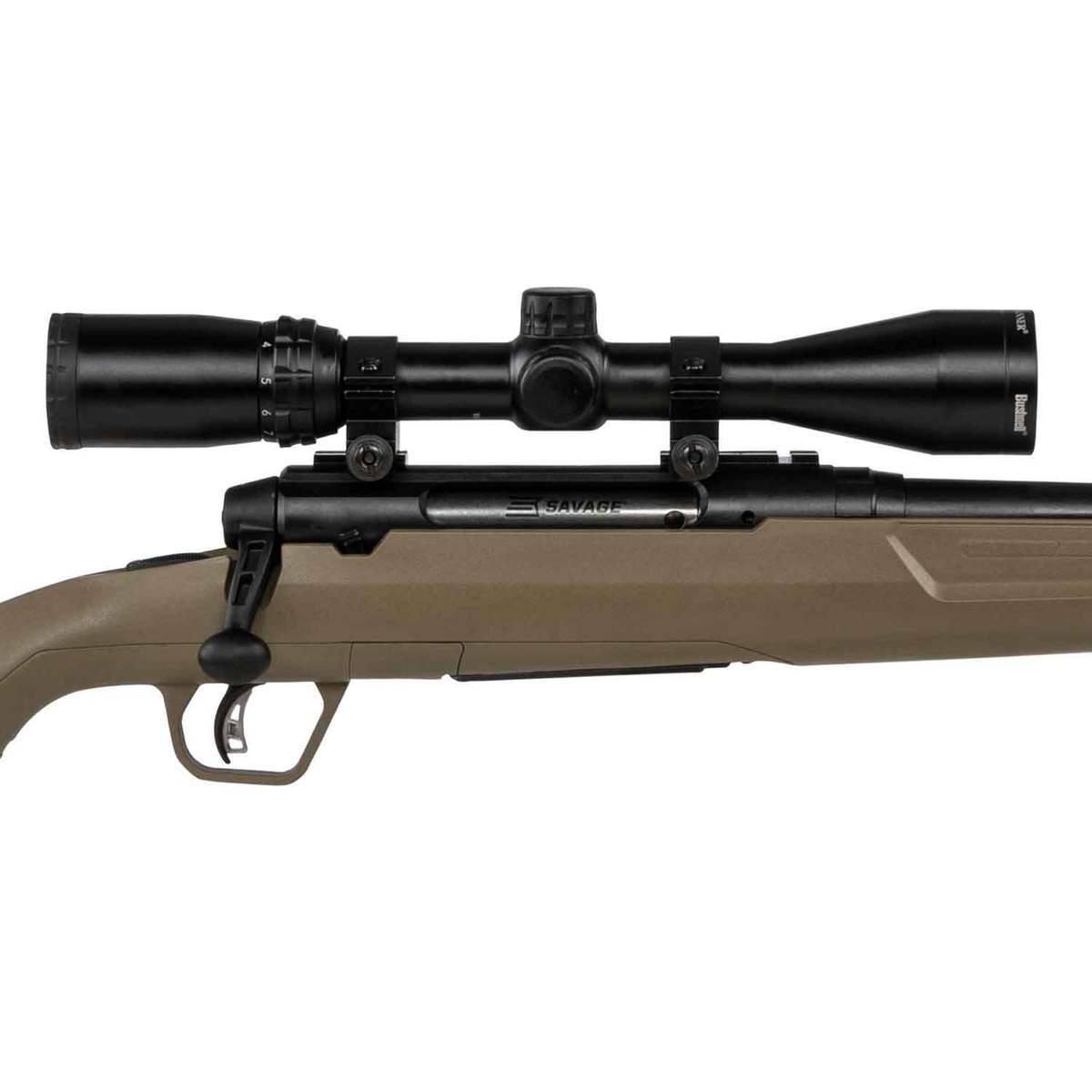 Savage Arms Axis II XP Scoped Black/FDE Bolt Action Rifle 243 Winchester Flat Dark Earth