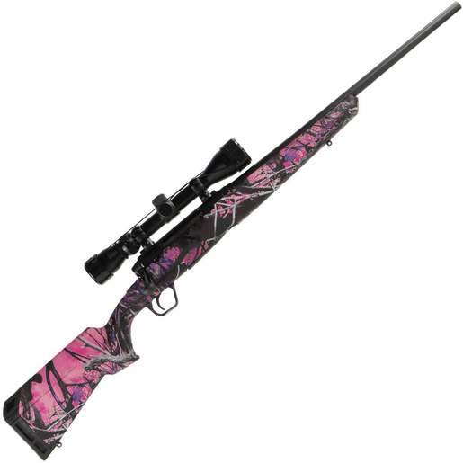 Savage Arms Axis XP Camo - Compact With Weaver Scope Black/Muddy Girl Bolt Action Rifle - 223 Remington image