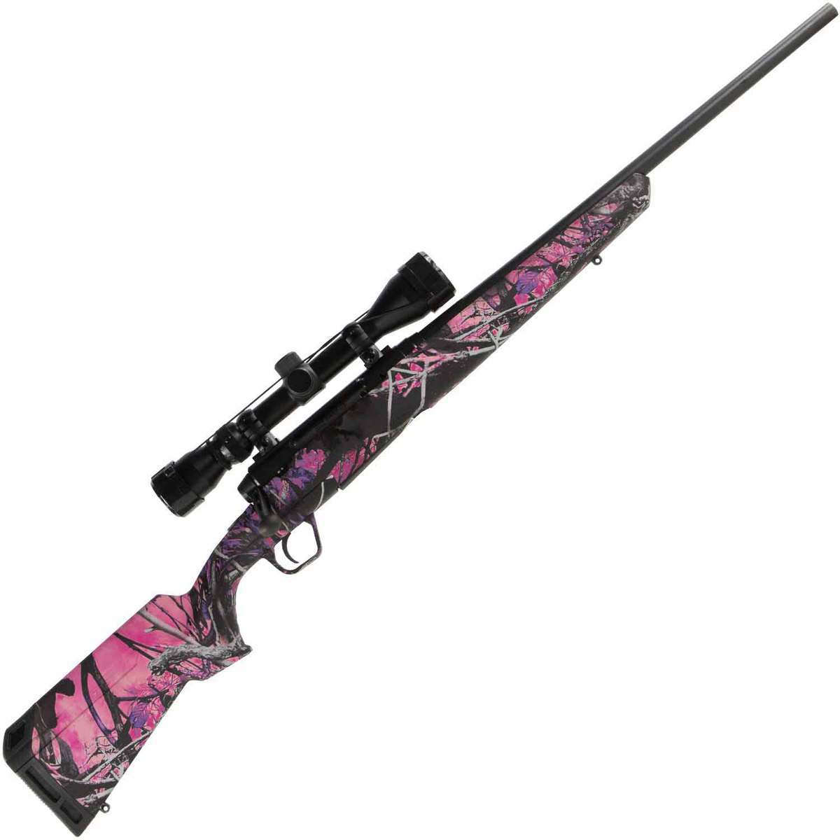 Savage Arms Axis XP Camo - Compact With Weaver Scope Black/Muddy Girl Bolt Action Rifle - 243 Winchester Savage Arms Axis XP Camo - Compact With Weaver Scope Black/Muddy Girl Bolt Action Rifle - 243 Winchester