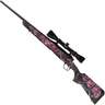 Savage Arms Axis XP Camo - Compact With Weaver Scope Black/Muddy Girl Bolt Action Rifle - 243 Winchester