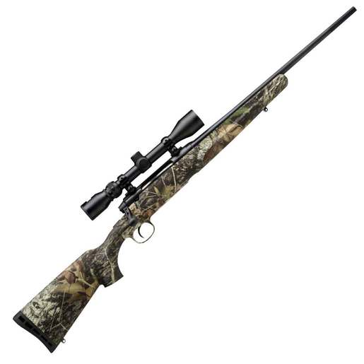 Savage Arms Axis XP Compact Scoped Black/Camo Bolt Action Rifle - 243 Winchester - Mossy Oak Break-Up Country image