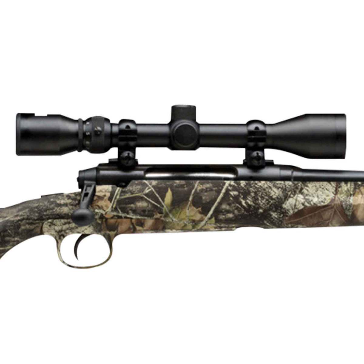 Savage Arms Axis XP Compact Scoped Black/Camo Bolt Action Rifle 243 Winchester Mossy Oak