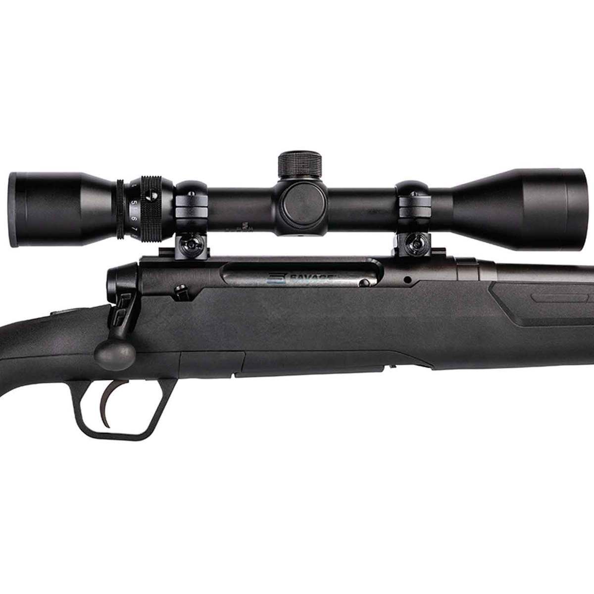 Savage Arms Axis XP Compact with Weaver Scope Black Bolt Action Rifle
