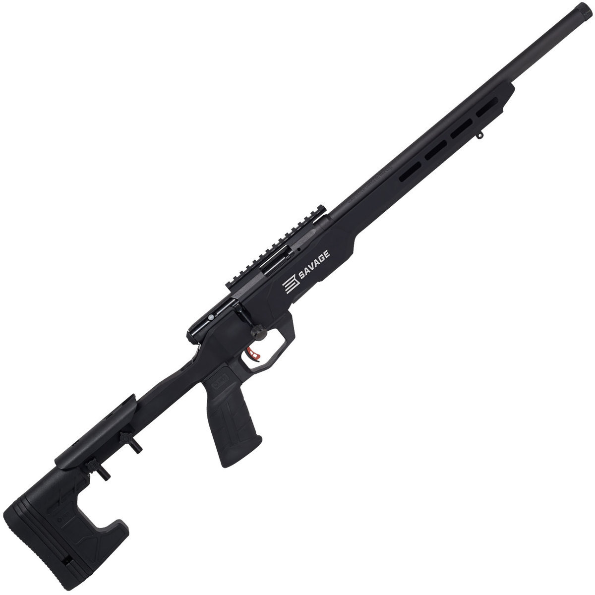 Savage Arms B22 Precision Black Bolt Action Rifle - 22 Long Rifle - Black Savage Arms B22 Precision Black Bolt Action Rifle - 22 Long Rifle - Black