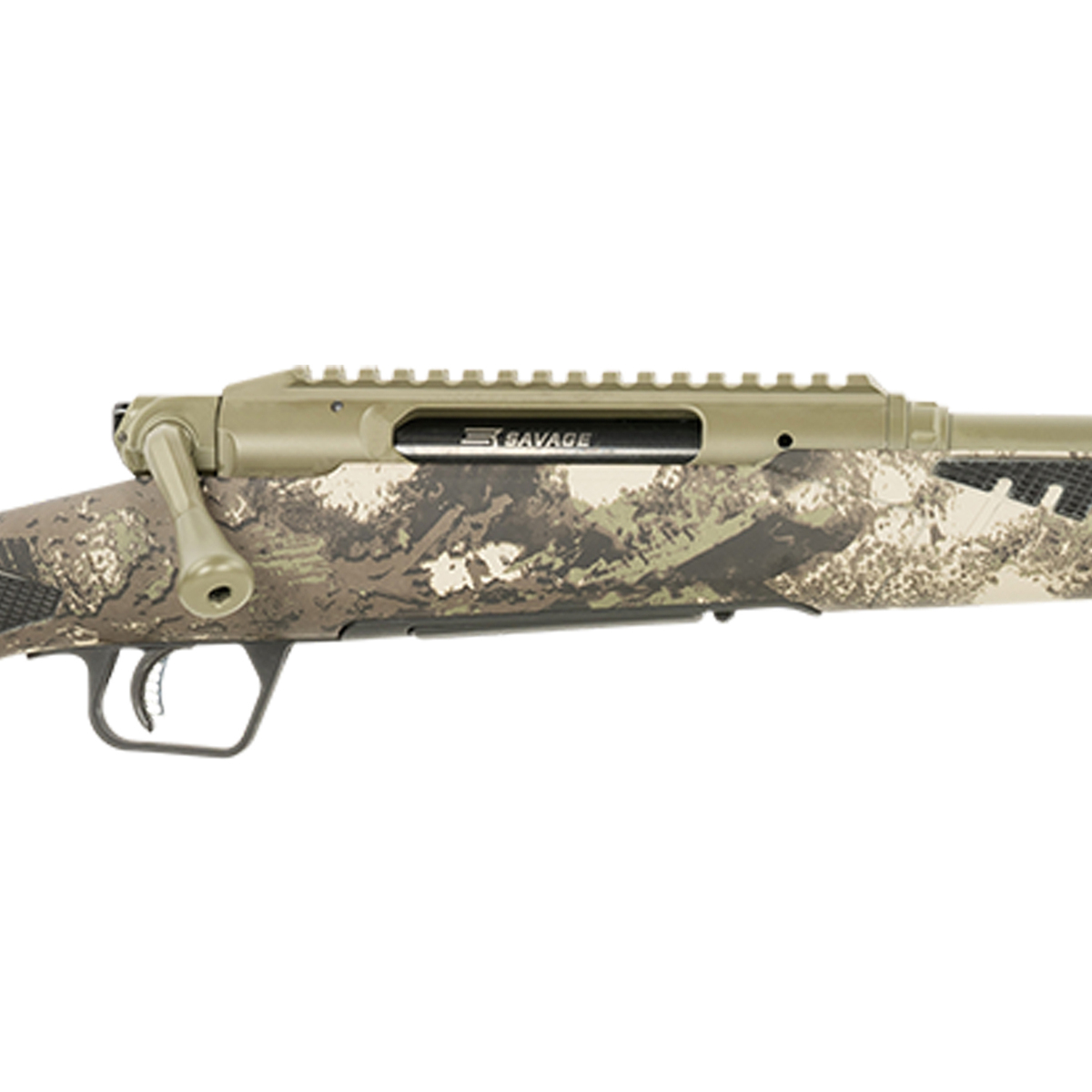 Savage Arms Impulse Big Game 243 Winchester Hazel Green Cerakote Bolt Action Rifle - 22in - Camo Savage Arms Impulse Big Game 243 Winchester Hazel Green Cerakote Bolt Action Rifle - 22in - Camo