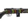 Savage Arms Mark II Minimalist Green Laminate Bolt Action Rifle - 22 WMR - 18in - Camo