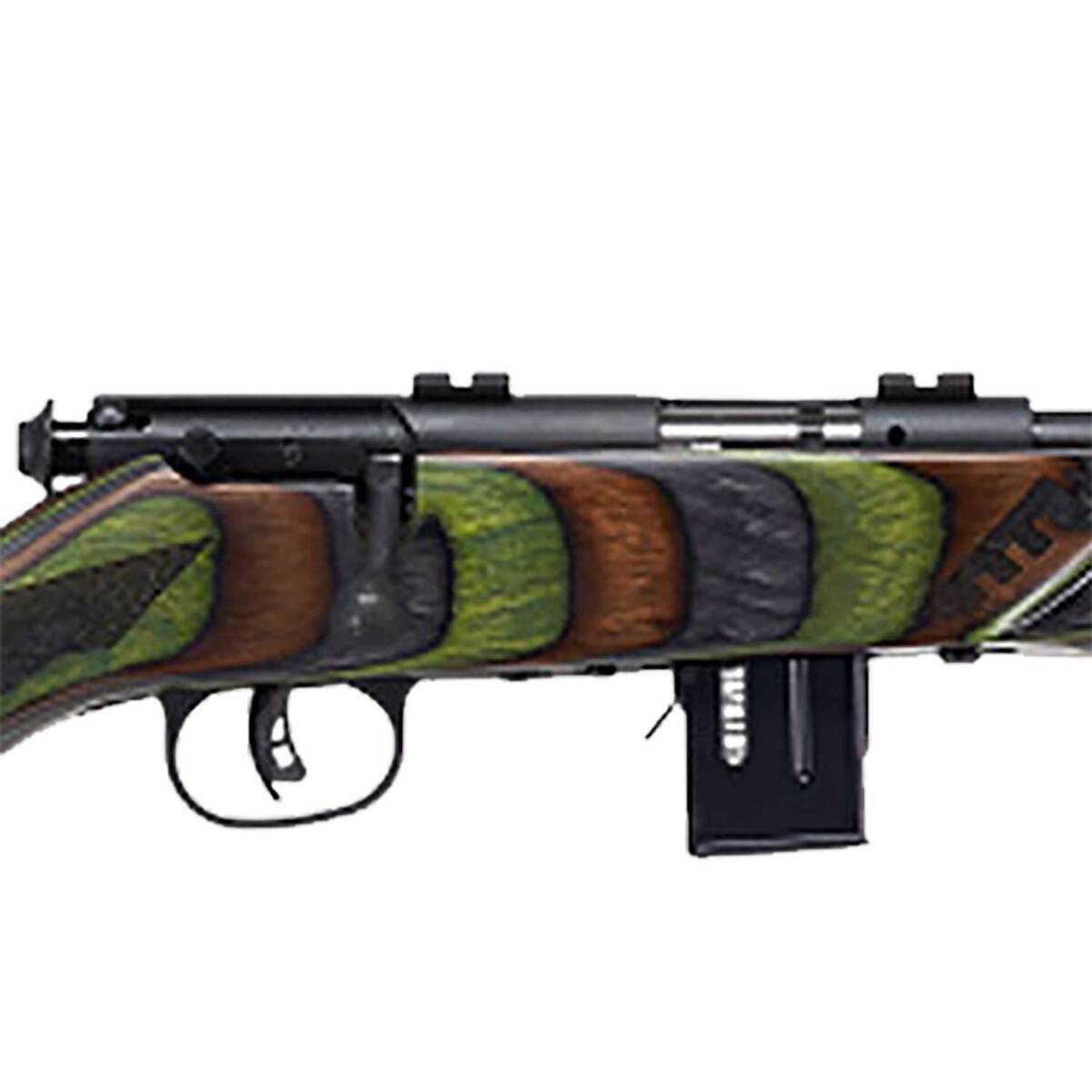 Savage Arms Mark ll Minimalist Matte Black Bolt Action Rifle - 22 WMR (22 Mag) - 18in - Camo Savage Arms Mark ll Minimalist Matte Black Bolt Action Rifle - 22 WMR (22 Mag) - 18in - Camo