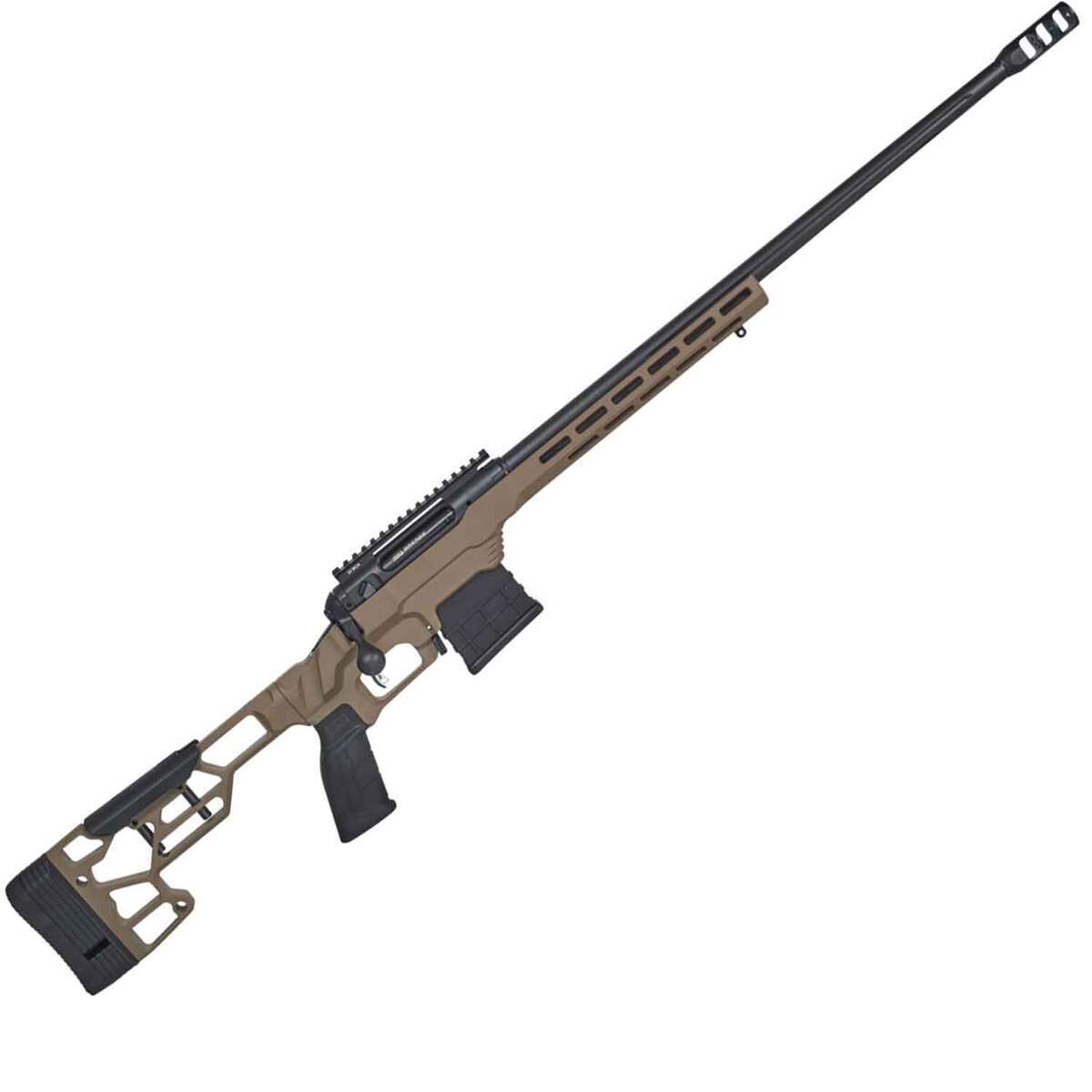 Savage Arms Precision Flat Dark Earth Cerakote Bolt Action Rifle - 300 PRC - 24in - Tan Savage Arms Precision Flat Dark Earth Cerakote Bolt Action Rifle - 300 PRC - 24in - Tan