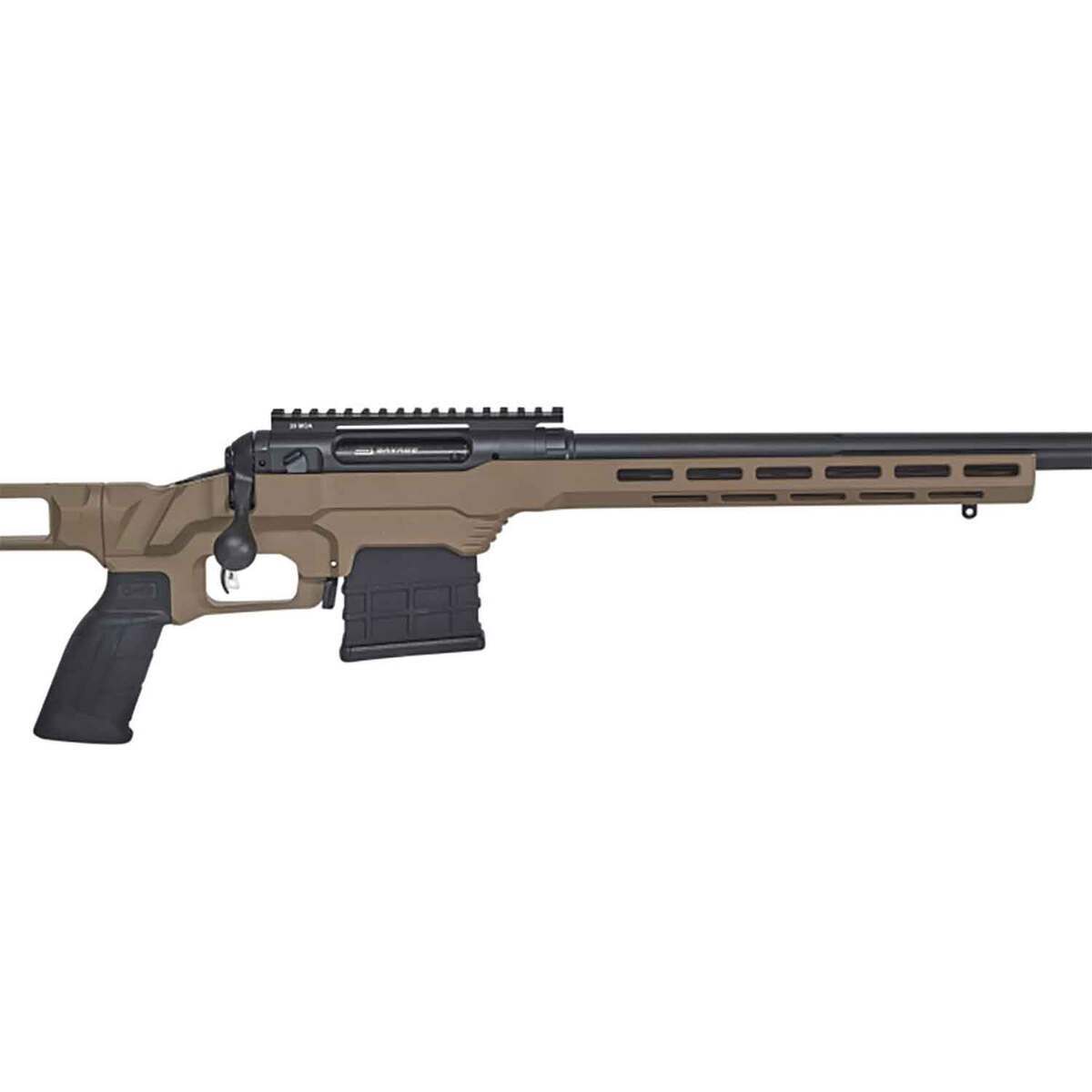 Savage Arms Precision Flat Dark Earth Cerakote Bolt Action Rifle - 300 PRC - 24in - Tan Savage Arms Precision Flat Dark Earth Cerakote Bolt Action Rifle - 300 PRC - 24in - Tan