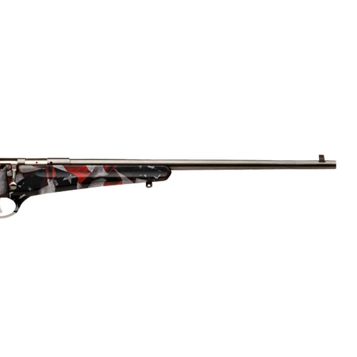 Savage Arms Rascal 22 Long Rifle American Flag Bolt Action Rifle - 16 ...
