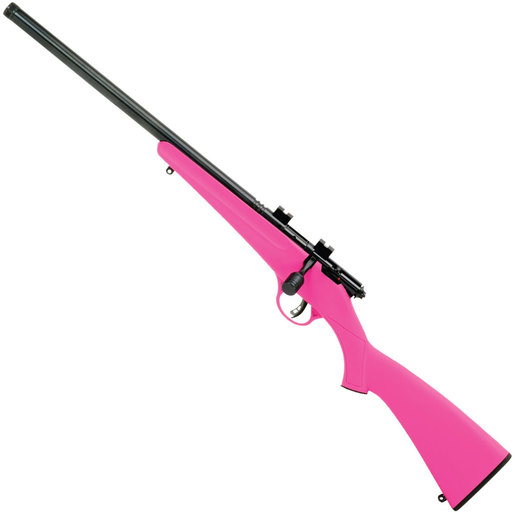 Savage Arms Rascal FLV-SR Left Hand Blued/Pink Single Shot Rifle - 22 Long Rifle - Pink image