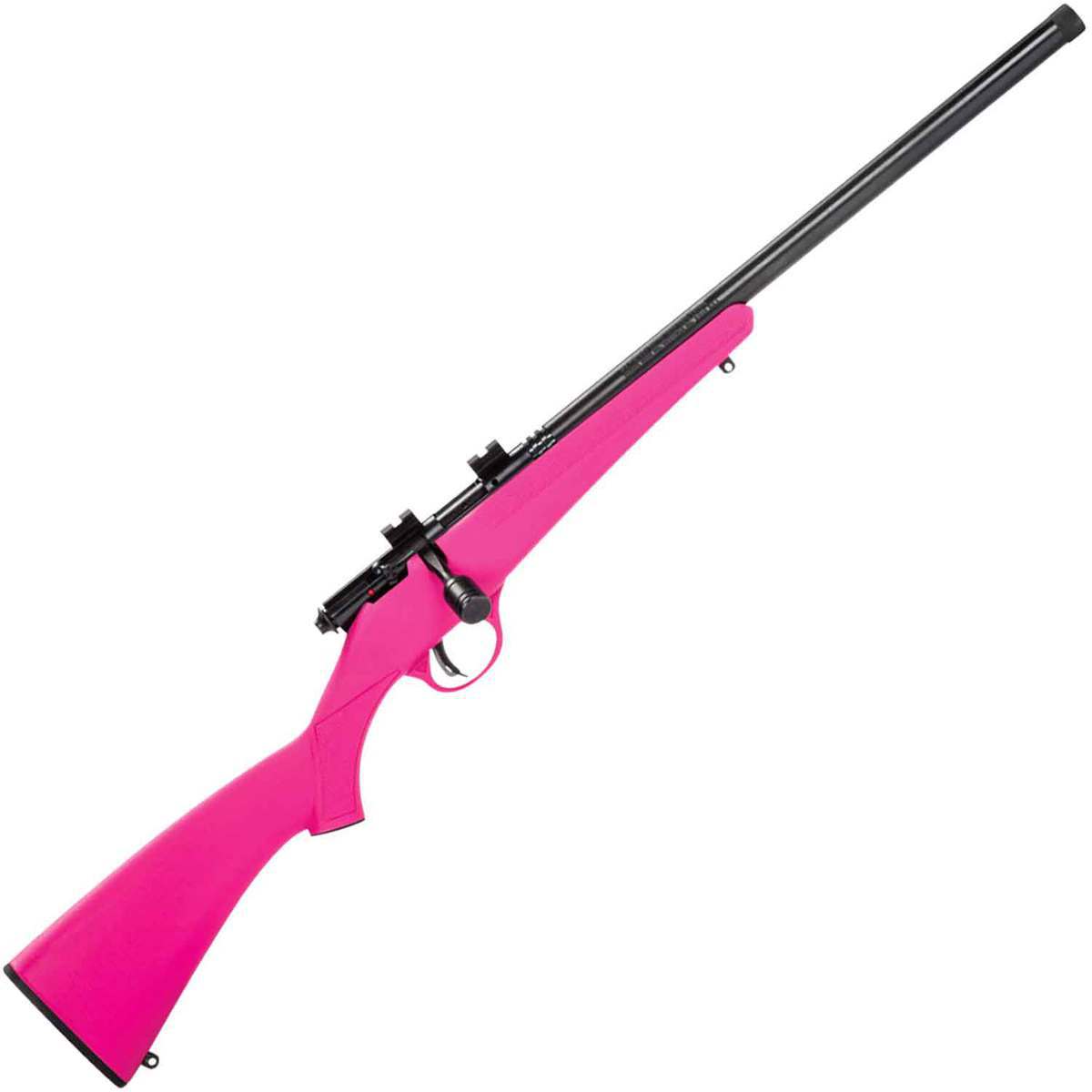 Savage Arms Rascal FV-SR 22 Long Rifle Blued/Pink Compact Bolt Action ...