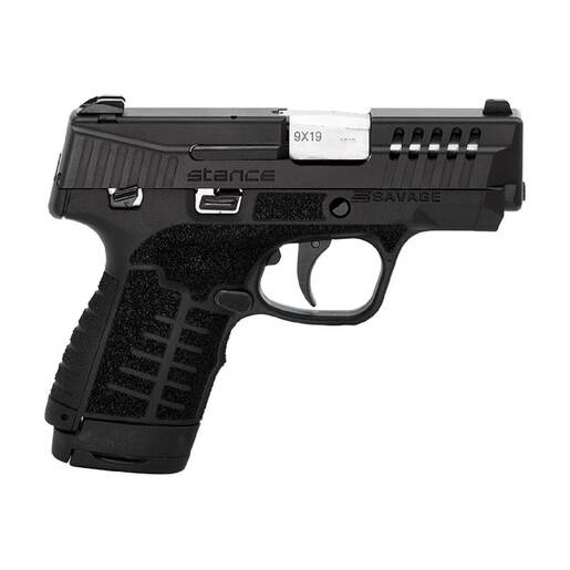 Savage Arms Stance 9mm Luger 3.2in Stainless Black Handgun - 10+1 Rounds - Black image