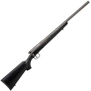 Savage Arms B.Mag Matte Stainless Bolt Action Rifle - 17 Winchester Super Mag - 22in