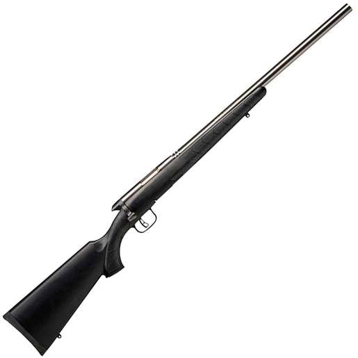Savage Arms B.Mag Matte Stainless Bolt Action Rifle - 17 Winchester Super Mag - 22in - Black image