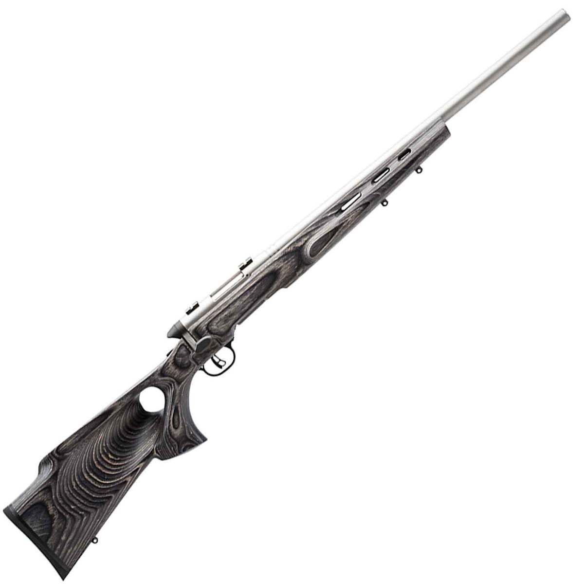 Savage Arms B.Mag Target 17 Winchester Super Mag Matte Stainless Bolt Action Rifle - 22in - Camo Savage Arms B.Mag Target 17 Winchester Super Mag Matte Stainless Bolt Action Rifle - 22in - Camo