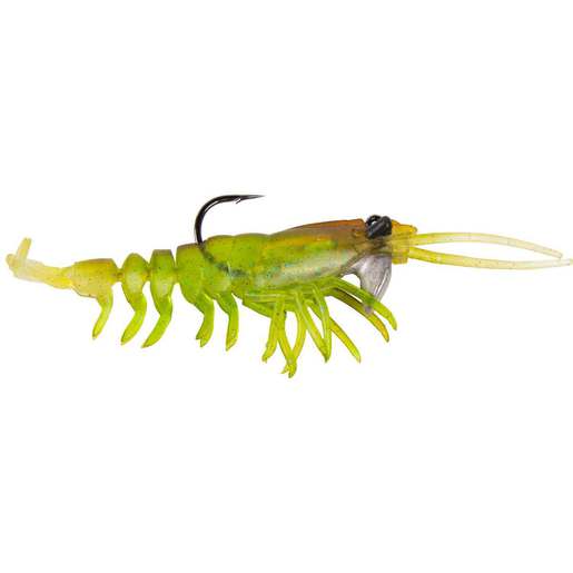 Savage Gear 3D RTF Shrimp Saltwater Soft Bait – Plum/Chartreuse