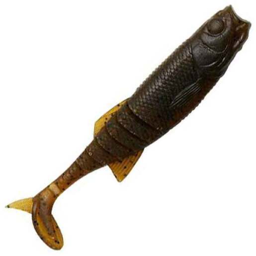 Savage Gear Ned Soft Minnow Bait – Black & Gold – Soft Baits