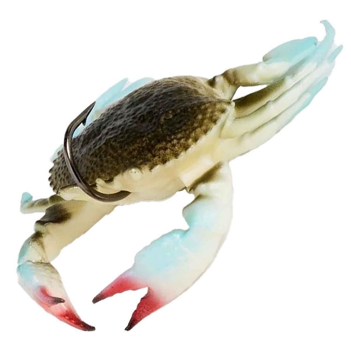 crab lures fishing Simulated - 3D Artificial Crab Bait with Hooks for Saltwater and Freshwater Fishing Gain an edge and convince big species that theyre after the real thing with this fast DOA Softshell Crab - Red