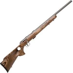 Savage 93 BTVS Satin Stainless/Natural Brown w/ Thumbhole Stock Bolt Action Rifle -