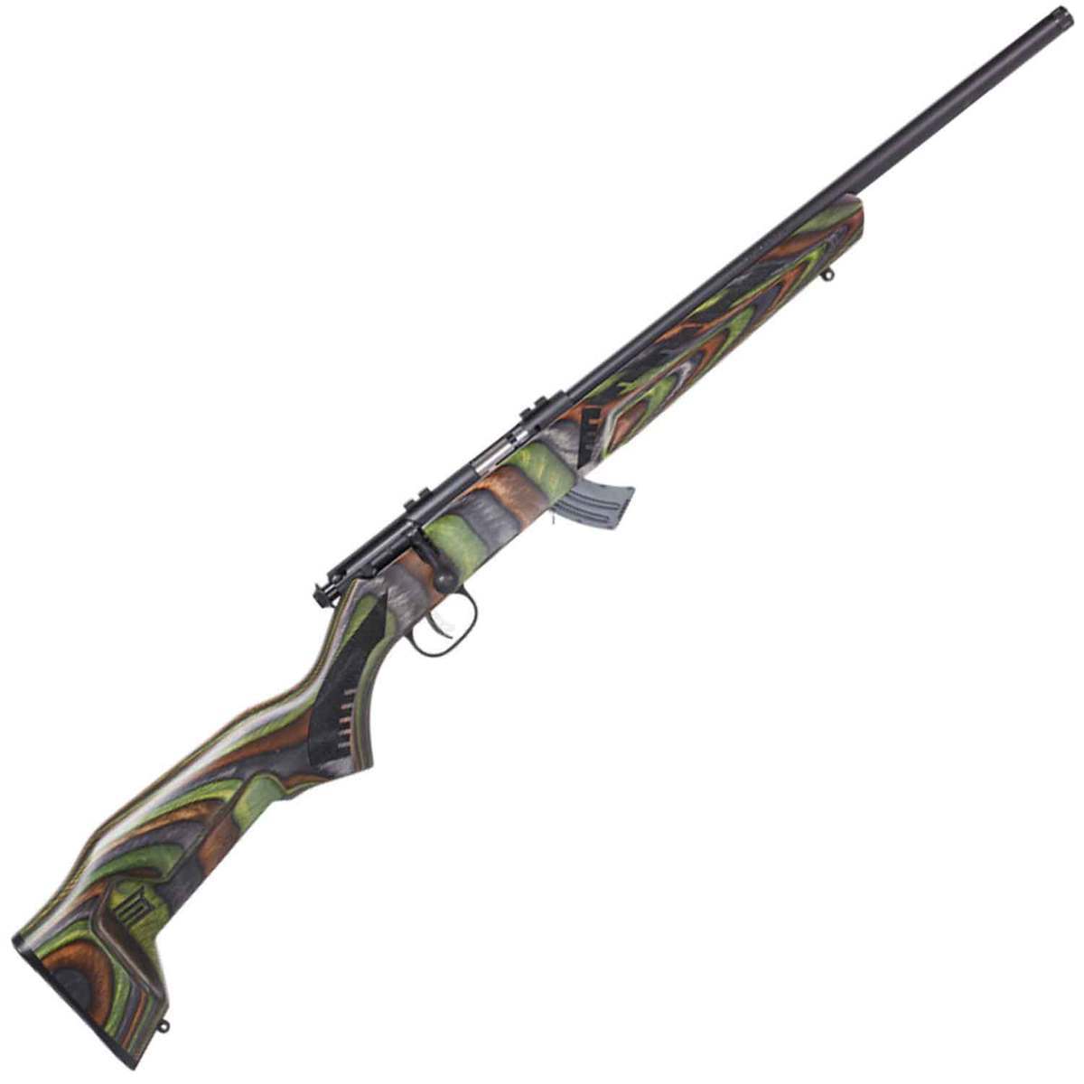 Savage Mark II Minimalist Matte Black/Green Laminate Bolt Action Rifle - 22 Long Rifle - Green Laminate Savage Mark II Minimalist Matte Black/Green Laminate Bolt Action Rifle - 22 Long Rifle - Green Laminate