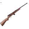 Savage Mark II G Compact Satin Blued Hardwood Bolt Action Rifle - 22 Long Rifle - 19in - Brown