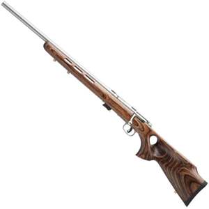 Savage Mark II BTV Stainless Steel Left Hand Bolt Action Rifle - 22 Long Rifle - 21in