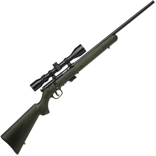 Savage Mark II FXP Matte Blued OD Green Bolt Action Rifle - 22 Long Rifle - 21in - Green image