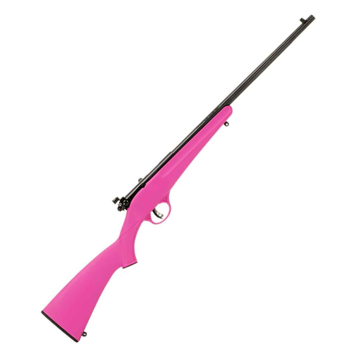 Savage Rascal Compact Blued Left Hand Bolt Action Rifle - 22 Long Rifle - 16.13in - Pink Savage Rascal Compact Blued Left Hand Bolt Action Rifle - 22 Long Rifle - 16.13in - Pink