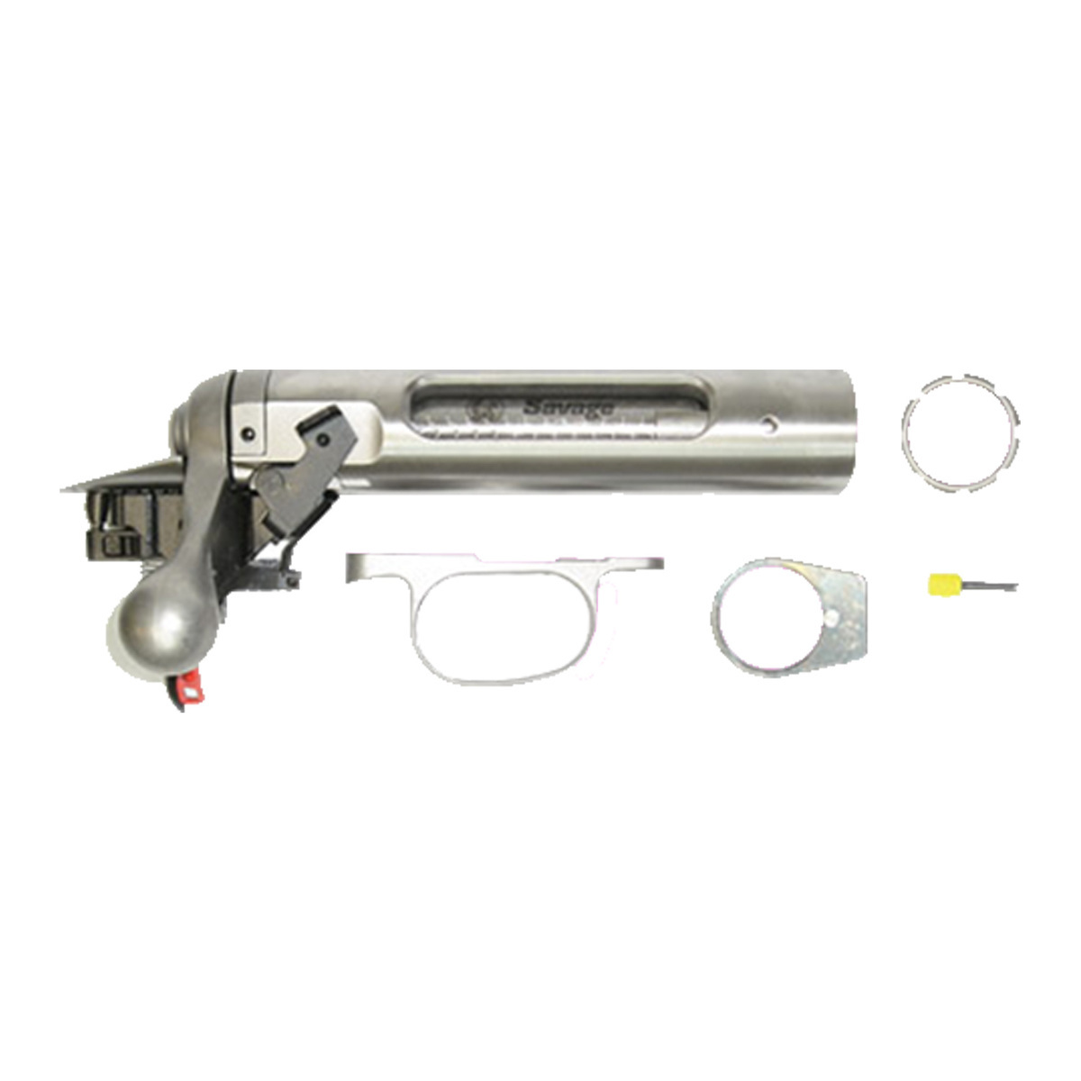 Savage Single Shot Target Action Standard Short Action Left Port Stainless Bolt Action Receiver Savage Single Shot Target Action Standard Short Action Left Port Stainless Bolt Action Receiver