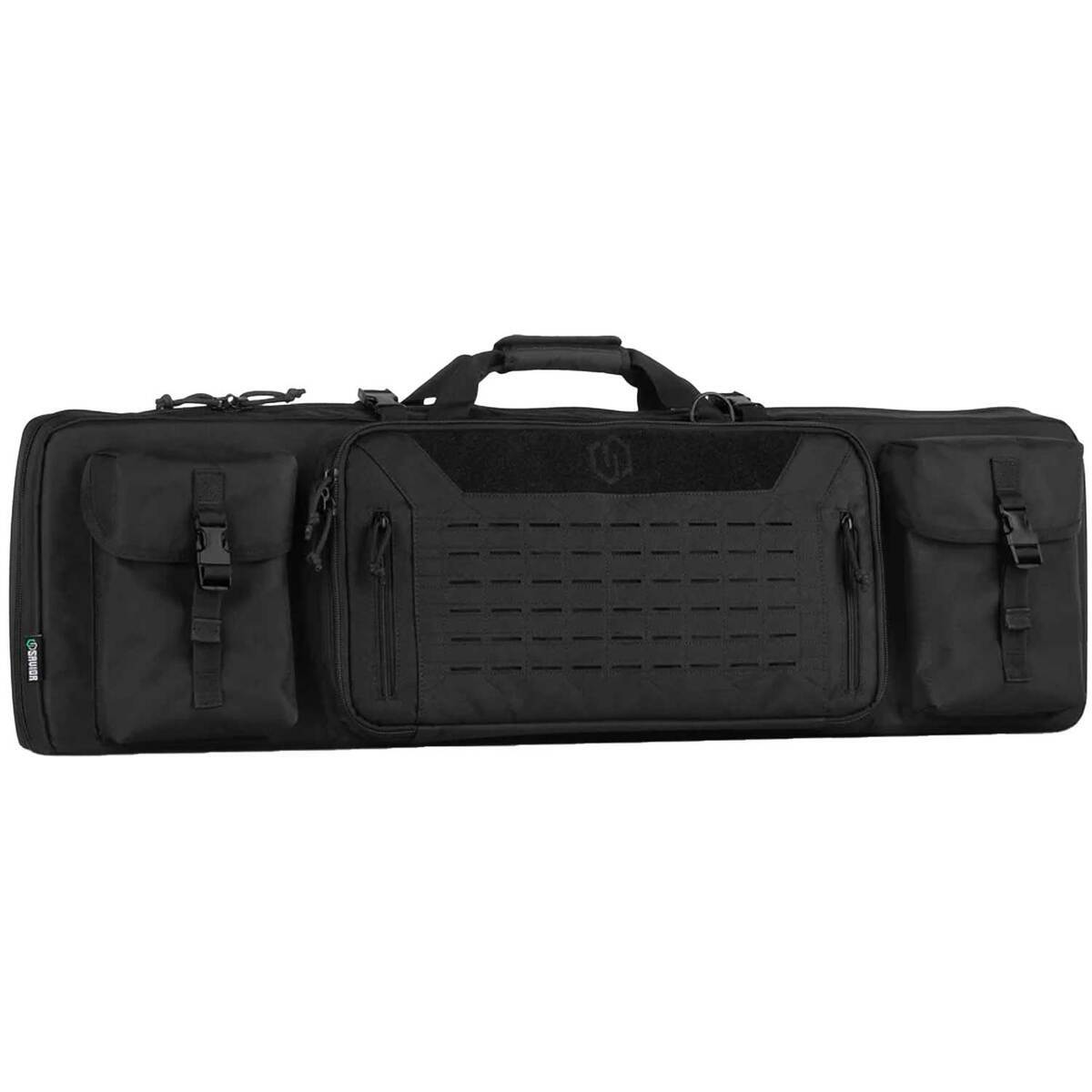 Savior Two Rifle Case Savior Equipment Urban Warfare 42in Double Rifle Case - Obsidian Black ...