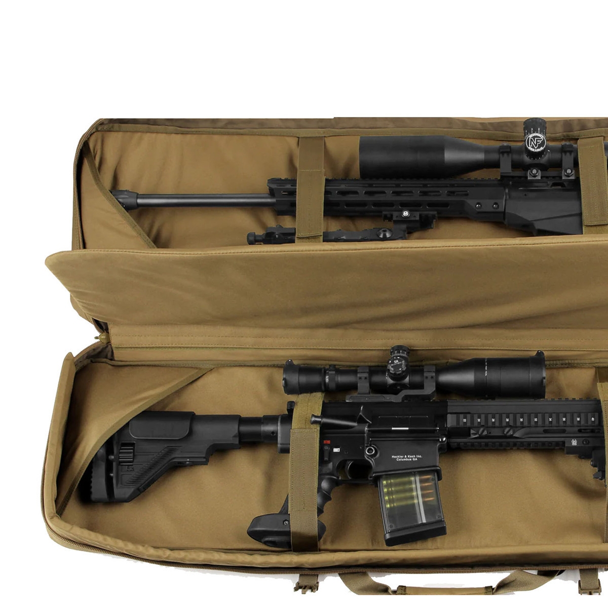 Savior Two Rifle Case Savior Equipment Urban Warfare 42in Double Rifle Case - Tan | Sportsman ...