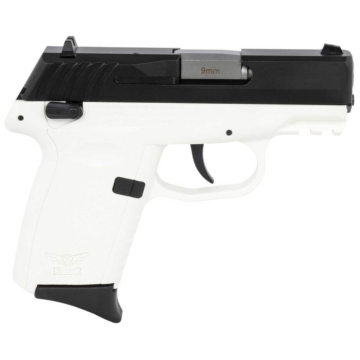 SCCY CPX-1 Gen3 9mm Luger 3.1in Black Nitride Pistol - 10+1 Rounds - White SCCY CPX-1 Gen3 9mm Luger 3.1in Black Nitride Pistol - 10+1 Rounds - White