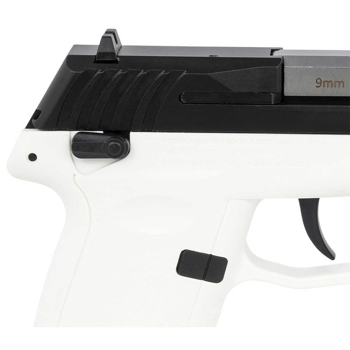SCCY CPX-1 Gen3 9mm Luger 3.1in Black Nitride Pistol - 10+1 Rounds - White SCCY CPX-1 Gen3 9mm Luger 3.1in Black Nitride Pistol - 10+1 Rounds - White