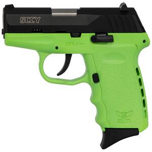 SCCY CPX-2 9mm Luger 3.1in Black Nitride/Lime Green Pistol - 10+1 Rounds