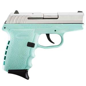 SCCY CPX-2 9mm Luger 3.1in Stainless Steel/Robin Egg Blue Pistol - 10+1 Rounds