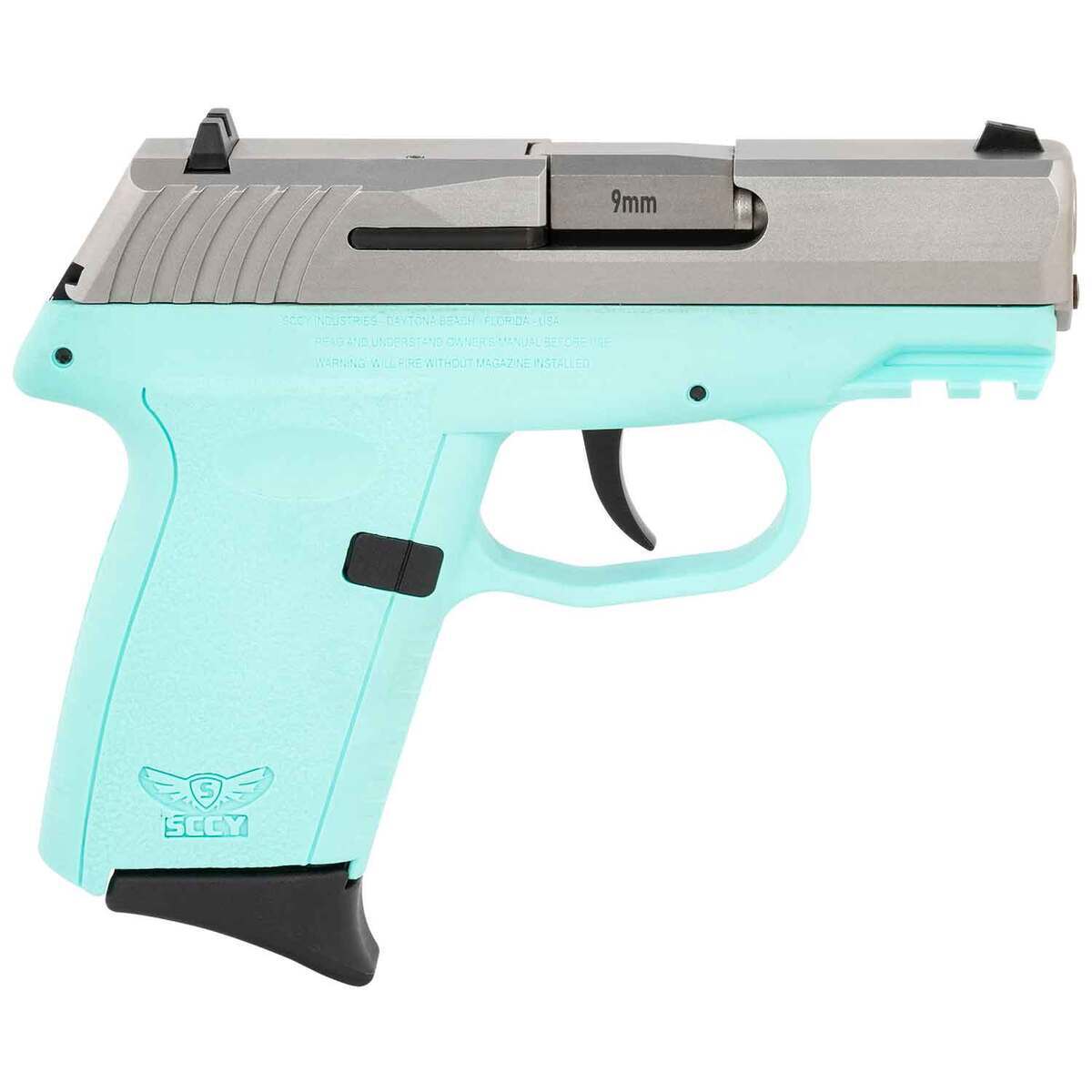 SCCY CPX-2 Gen3 9mm Luger 3.1in Stainless Steel/SCCY Blue Pistol - 10+1  Rounds