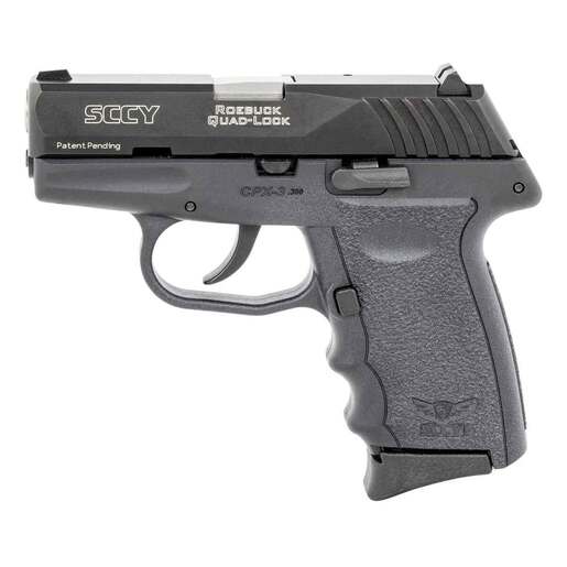 SCCY CPX3 380 Auto ACP 31in Black Nitride Pistol  101 Rounds  Black Subcompact
