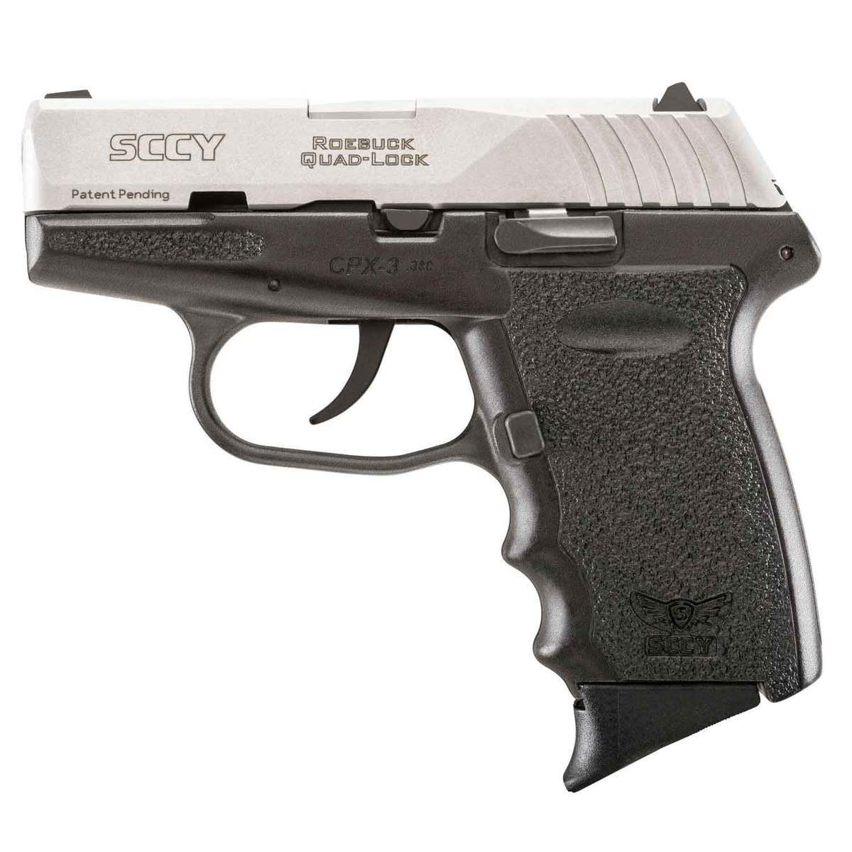 SCCY CPX 3CB 380 Auto (ACP) 2.96in Stainless Pistol - 10+1 Rounds ...
