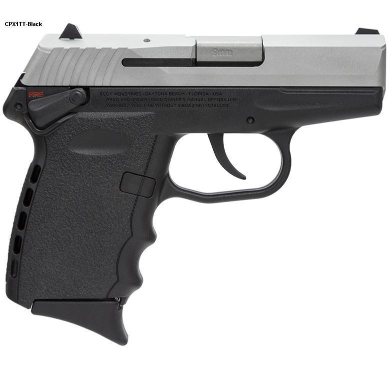 SCCY CPX-1 Two Tone 9mm Luger 3.1in Black Pistol - 10+1 Rounds ...